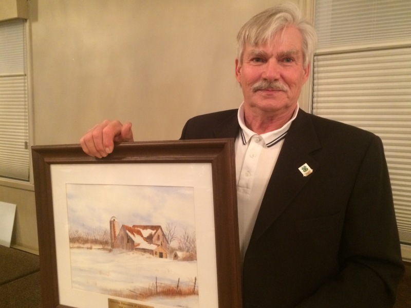 Adrian Wynands recipient of 2018 Grenville Federation of Agriculture Award of Merit
