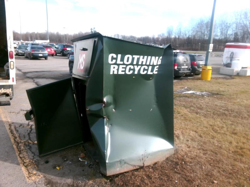 OPP report theft of clothing donation bins