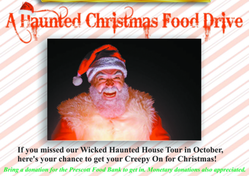 Haunted Christmas scaring up donations to food bank