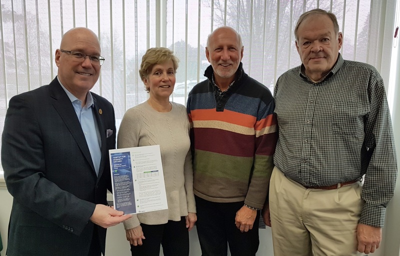 Clark supports Habitat's plan to expand home ownership