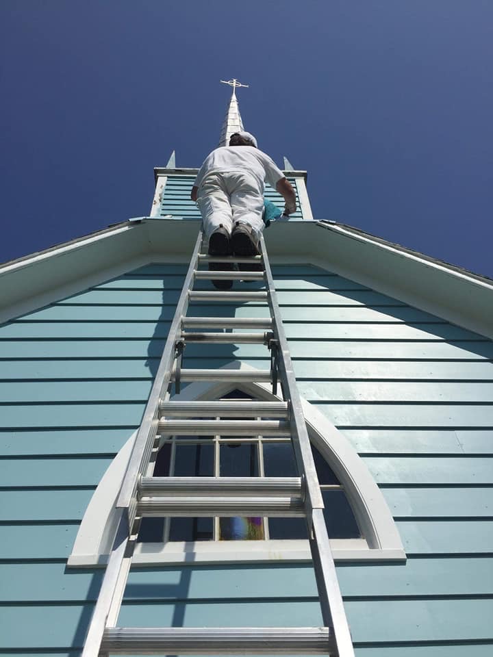 Blue Church gets fresh coat of paint and more
