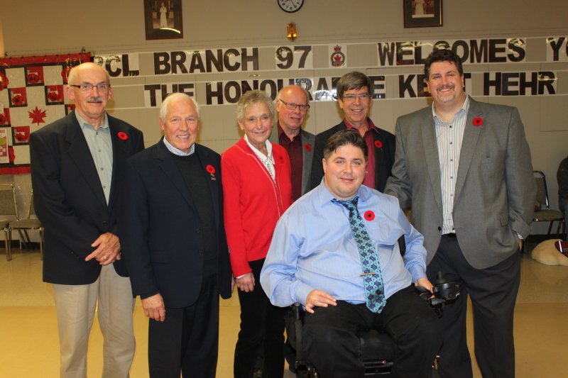 Canadian Minister of Veterans Affairs Kent Hehr visits Prescott